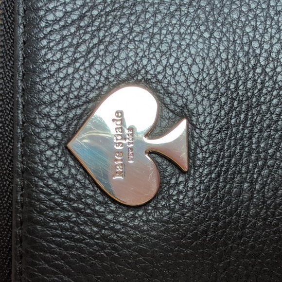 Kate Spade Leroy Street Black Pebble Leather Wristlet - Picture 3 of 7